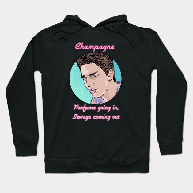 Champagne - diagnosis by an 80s bartender Hoodie by FanboyMuseum